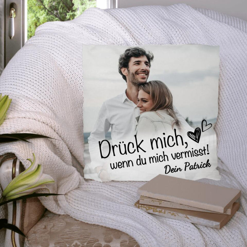 Wenn du mich vermisst - Paar-Kissen