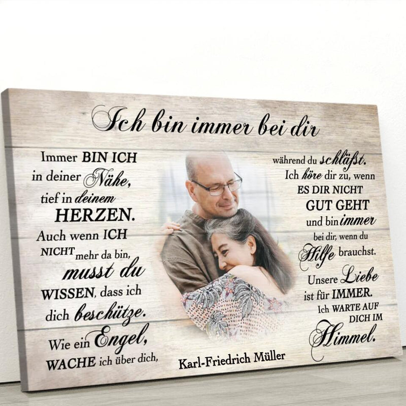 Für immer bei dir - Paar-Leinwand