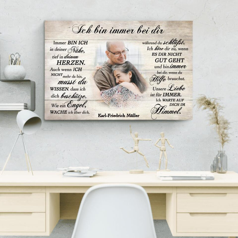 Für immer bei dir - Paar-Leinwand