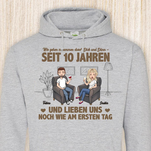 Wie am ersten Tag - Paar-Hoodie