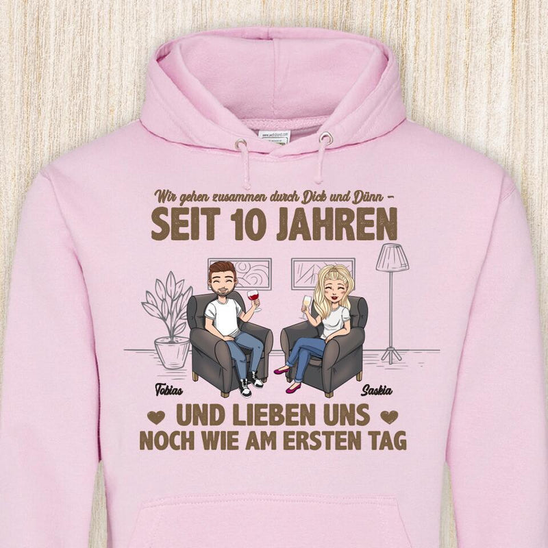 Wie am ersten Tag - Paar-Hoodie