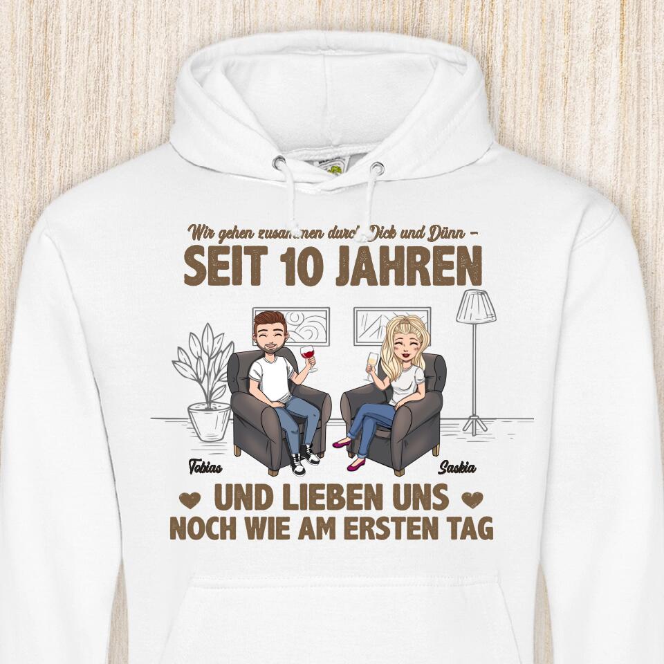 Wie am ersten Tag - Paar-Hoodie