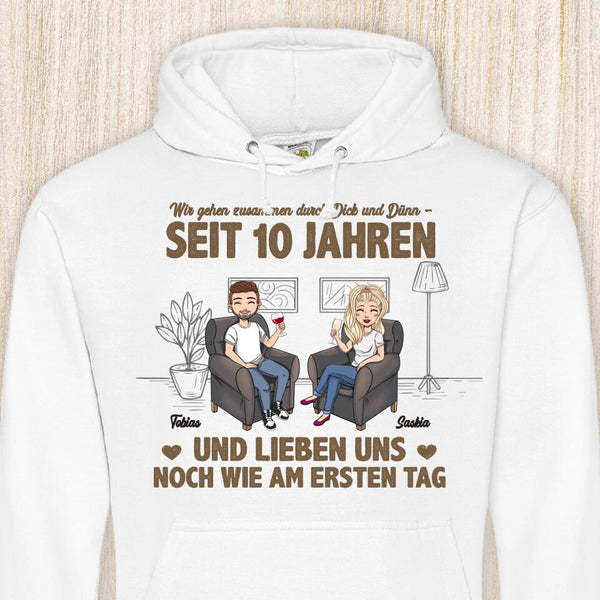 Wie am ersten Tag - Paar-Hoodie
