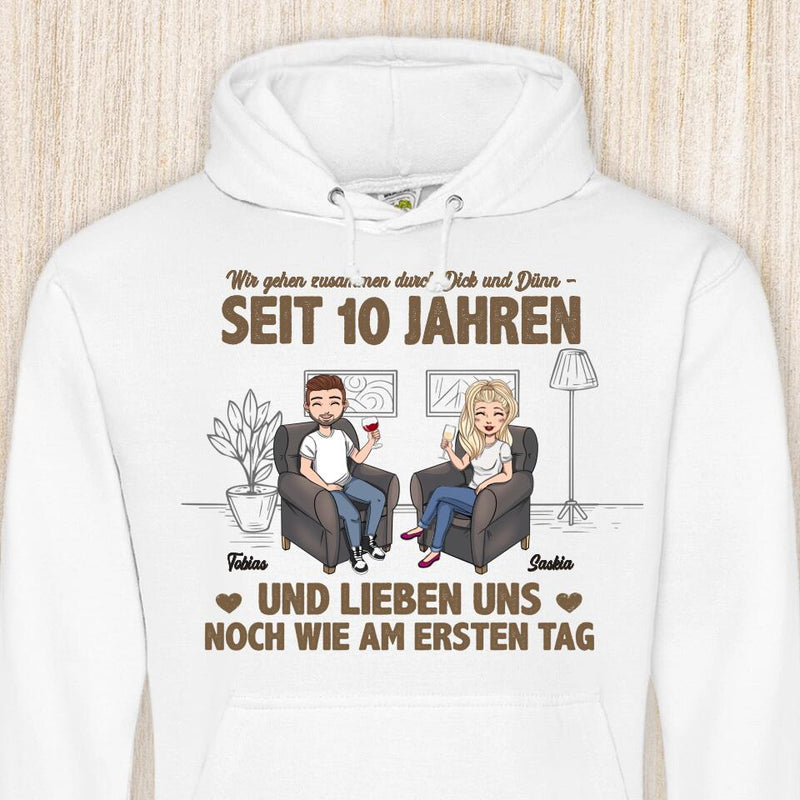 Wie am ersten Tag - Paar-Hoodie