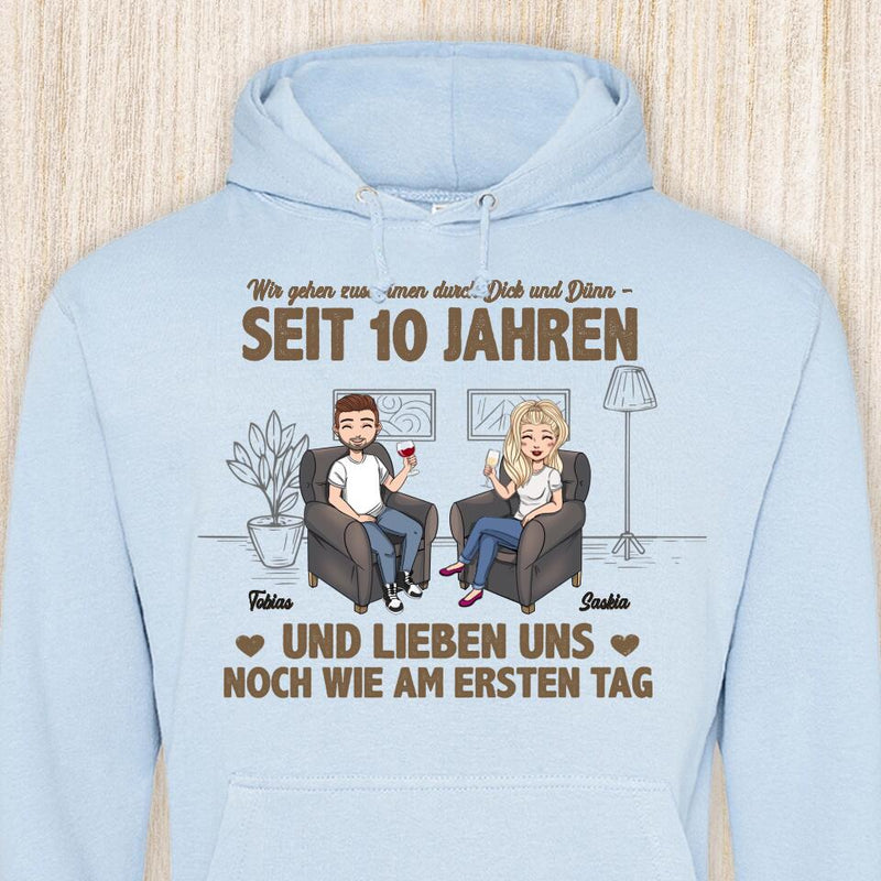 Wie am ersten Tag - Paar-Hoodie