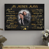 Meine fehlende Hälfte (an ihn) - Paar-Leinwand