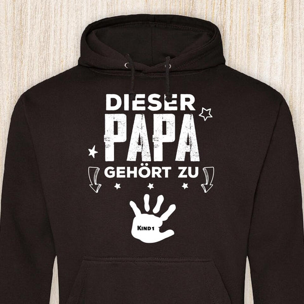 Dieser Papa gehört zu - Eltern-Hoodie