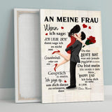 Mein Happy End (an sie - Zeichenstil) - Paar-Leinwand