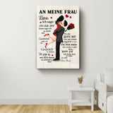 Mein Happy End (an sie - Zeichenstil) - Paar-Leinwand