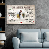 An meinen Schatz (an ihn) - Paar-Leinwand