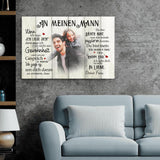 Mein Happy End (an ihn) - Paar-Leinwand