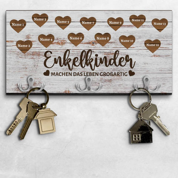 Meine Enkelkinder -Großeltern-Schlüsselbrett