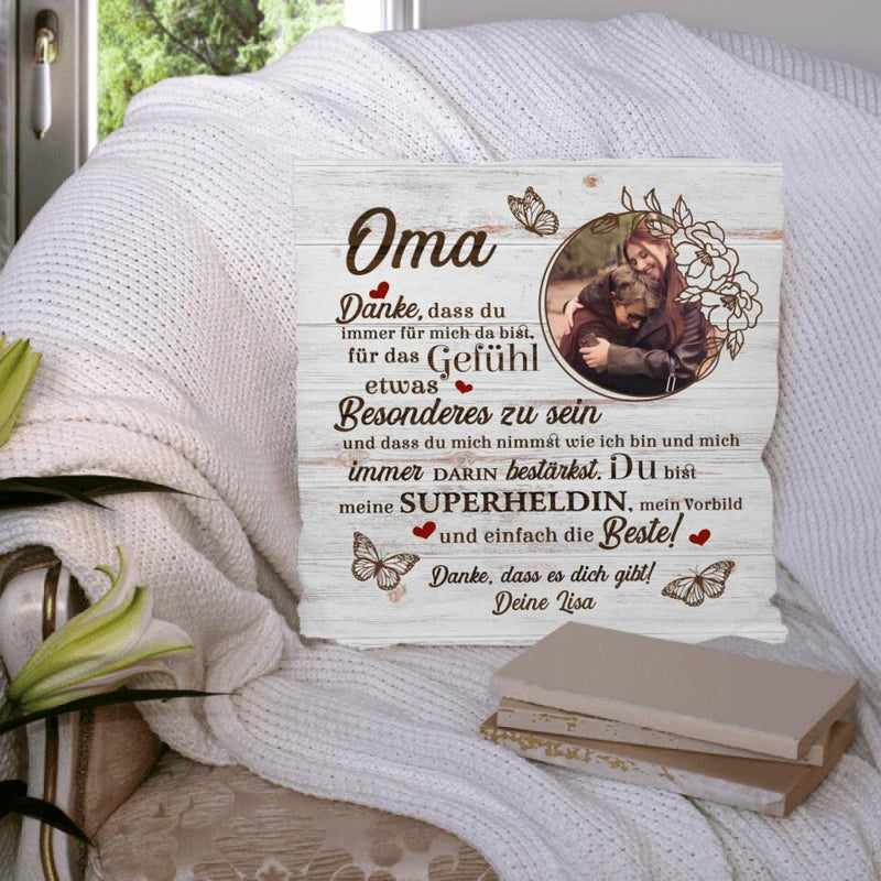 Danke Oma - Großeltern-Kissen