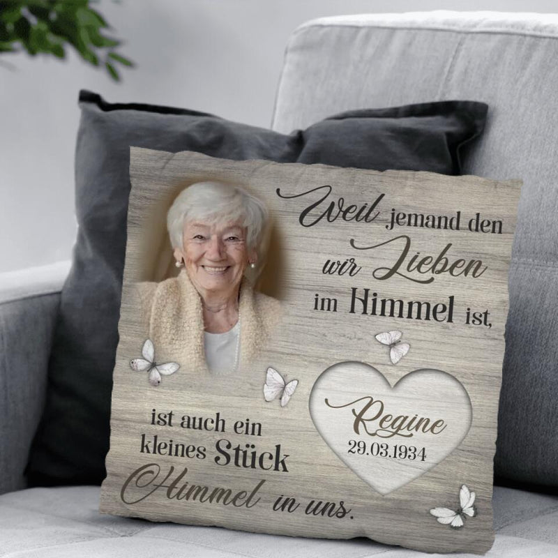 Ein Stückchen Himmel - Familien-Kissen