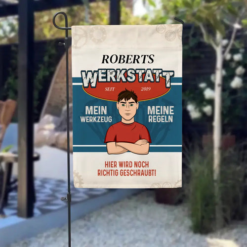 Für Macher - Heimwerker-Gartenflagge