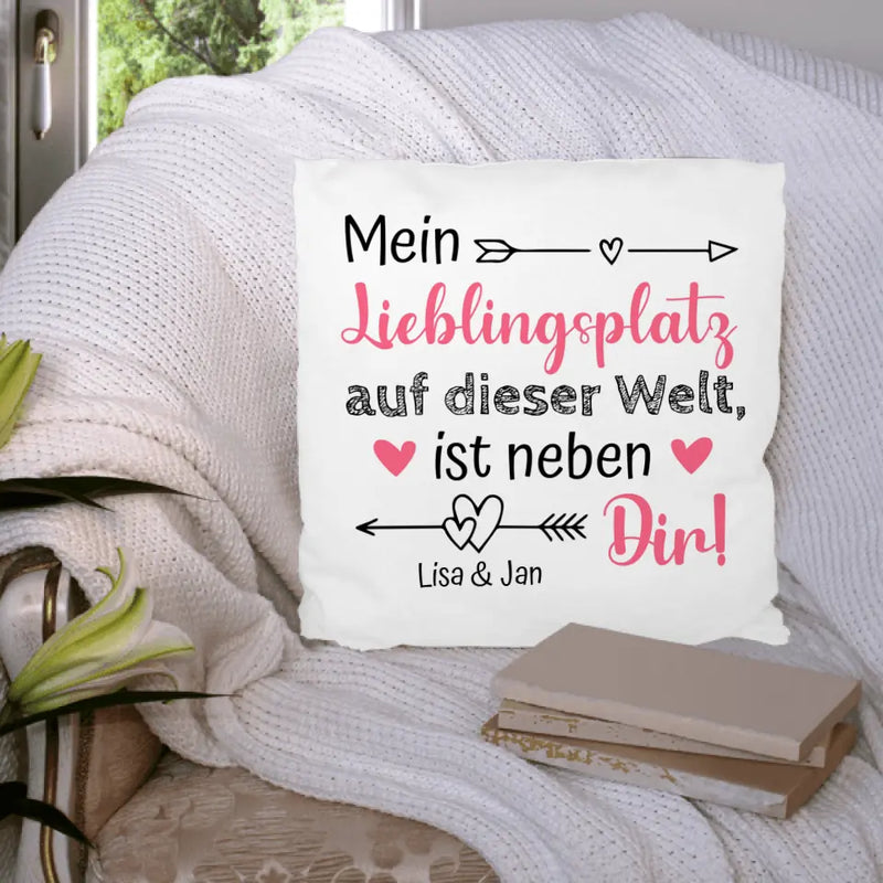 Lieblingsplatz - Paar-Kissen