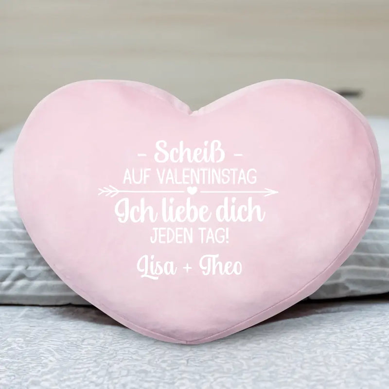 Jeden Tag - Paar-Herzkissen