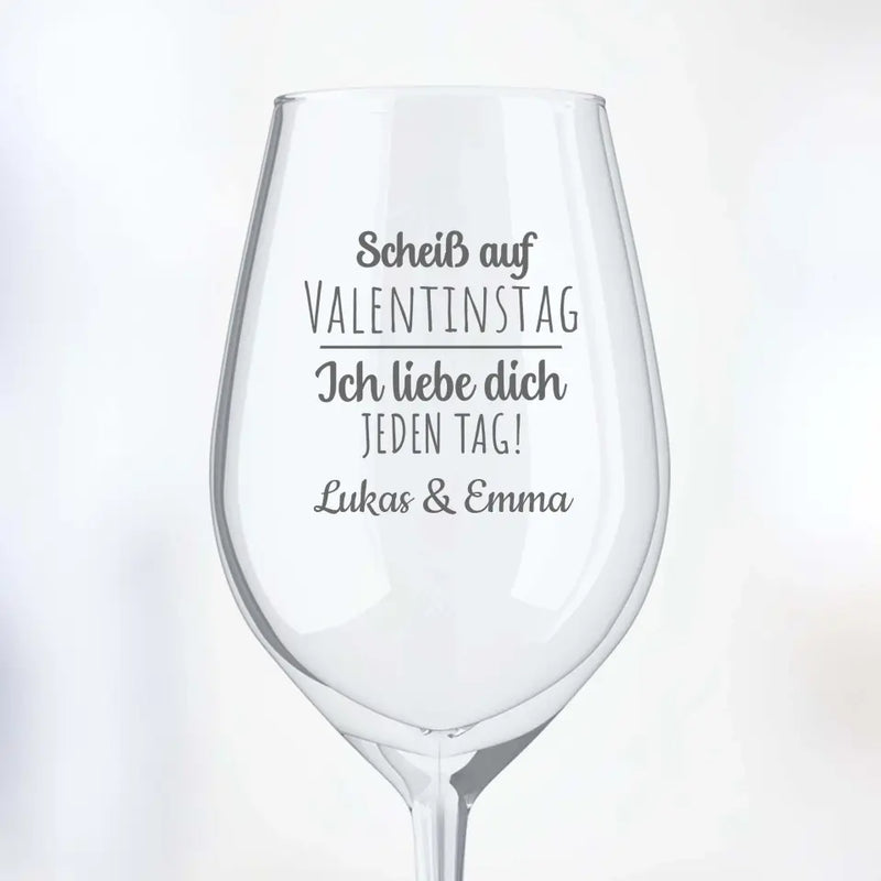 Jeden Tag - Paar-Weinglas