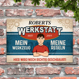 Personalisiertes Türschild mit Druck für Heimwerker Für Macher – Motiv 4