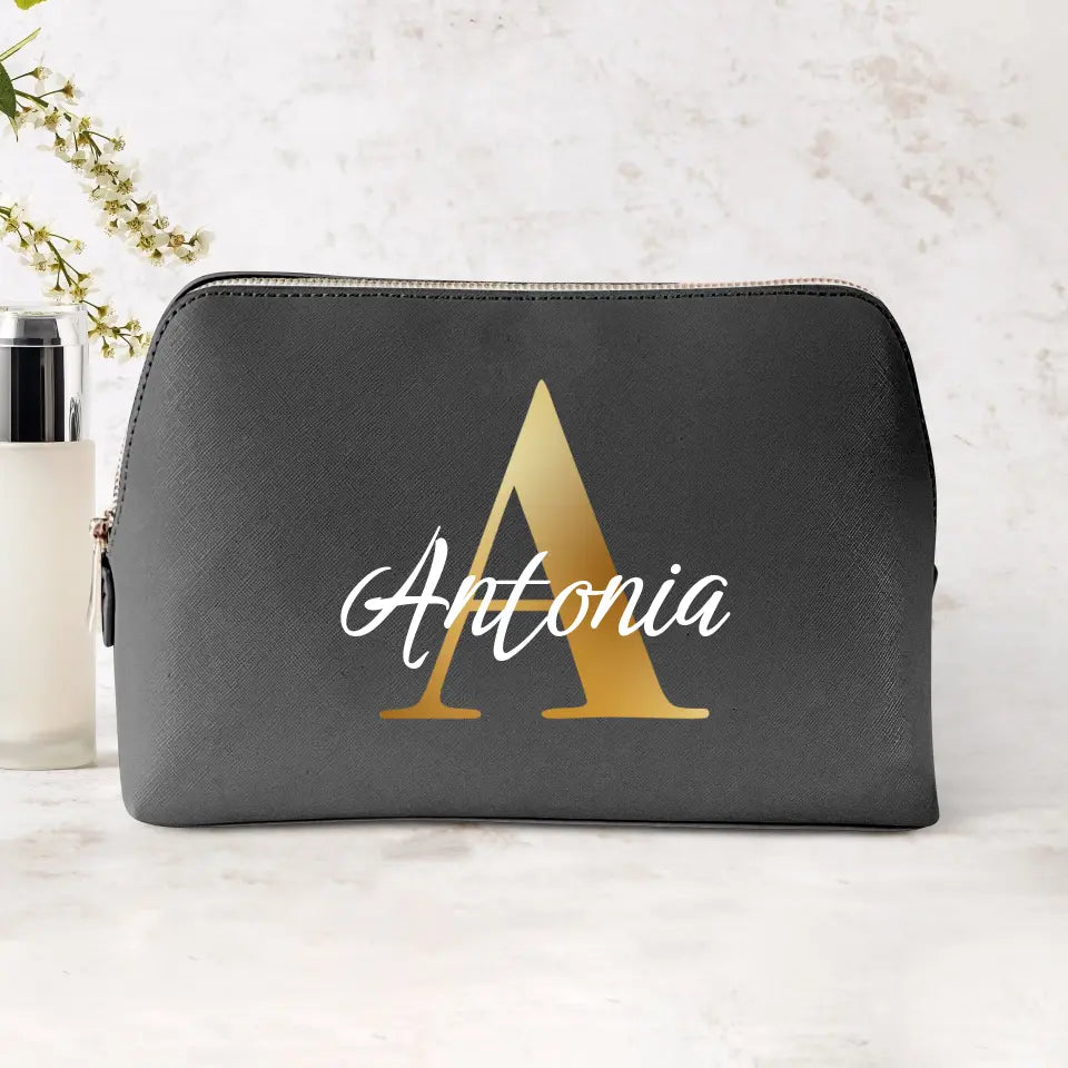 Initiale - Individuelle PU Kosmetiktasche