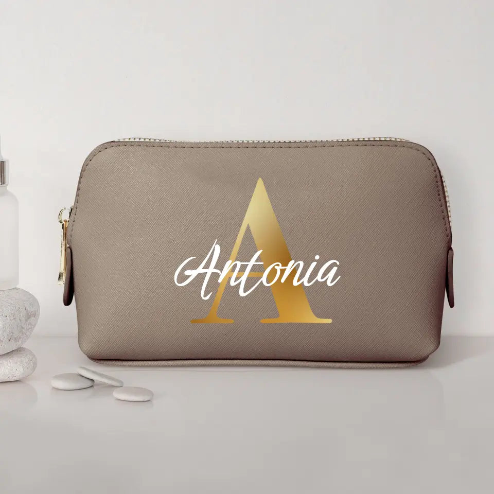 Initiale - Individuelle PU Kosmetiktasche