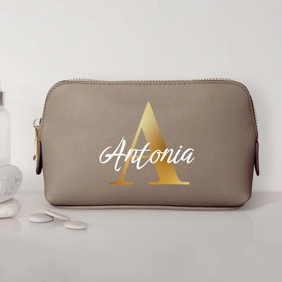Initiale - Individuelle PU Kosmetiktasche