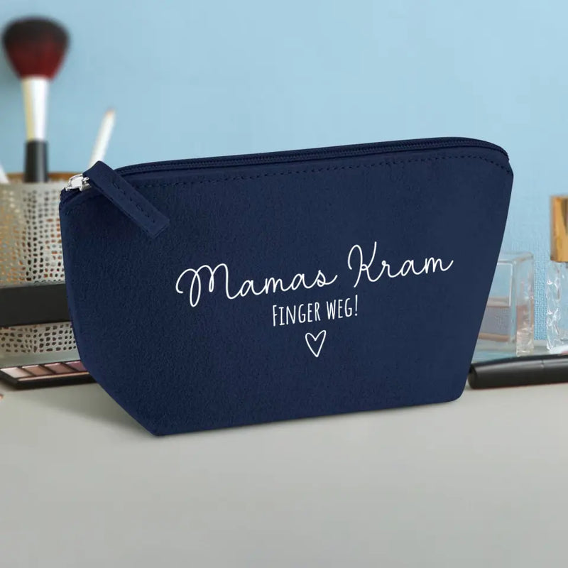 Mama Kram - Eltern-Kosmetiktasche Filz