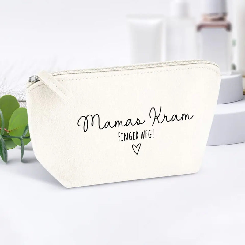 Mama Kram - Eltern-Kosmetiktasche Filz