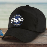 schwarze Baseballcap für Papa personalisiert von Love & Faith