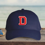 blaue Baseball Cap mit Inititale personalisiert von Love & Faith