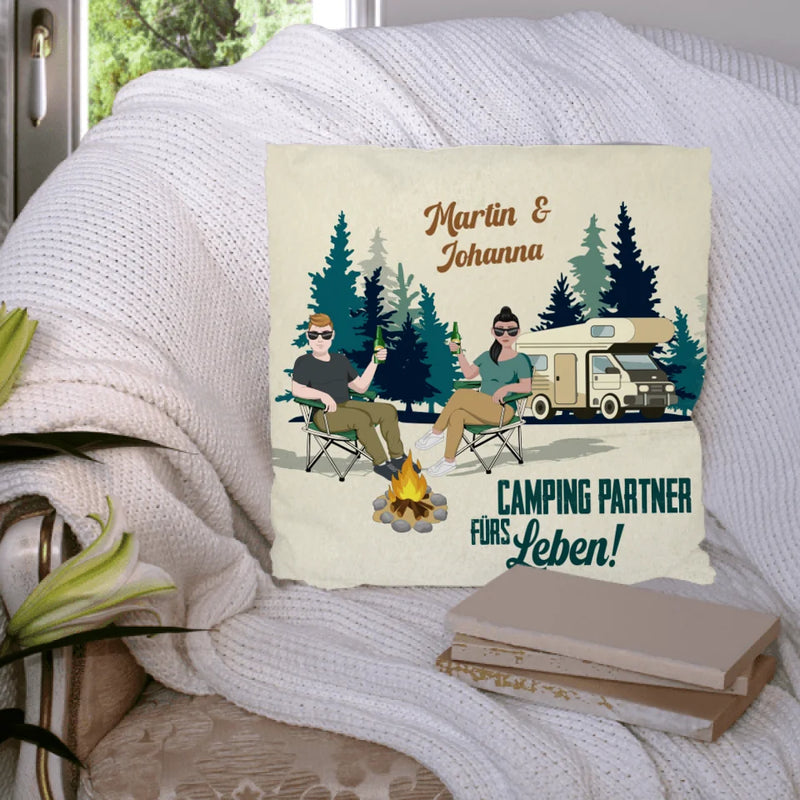 Camping Couple - Partner-Kissen