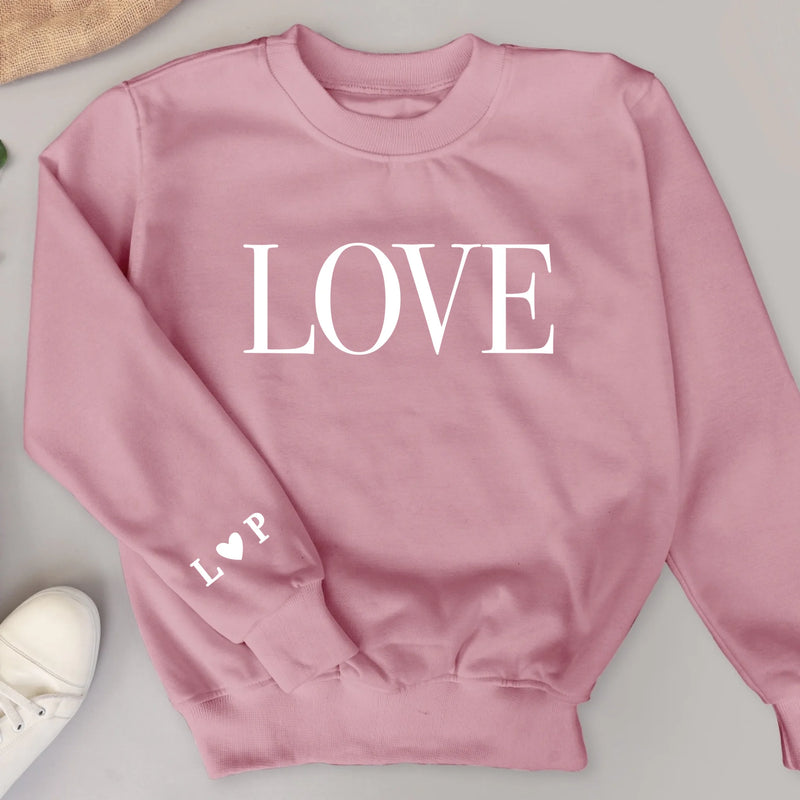 LOVE - Personalisierter Sweater für Paare und Freunde