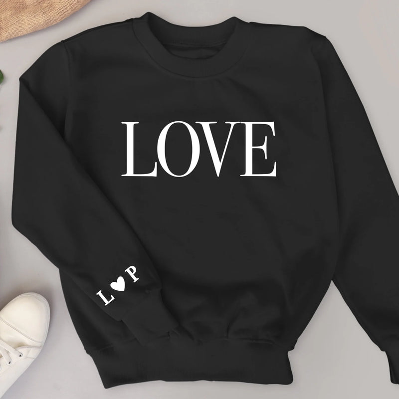 LOVE - Personalisierter Sweater für Paare und Freunde