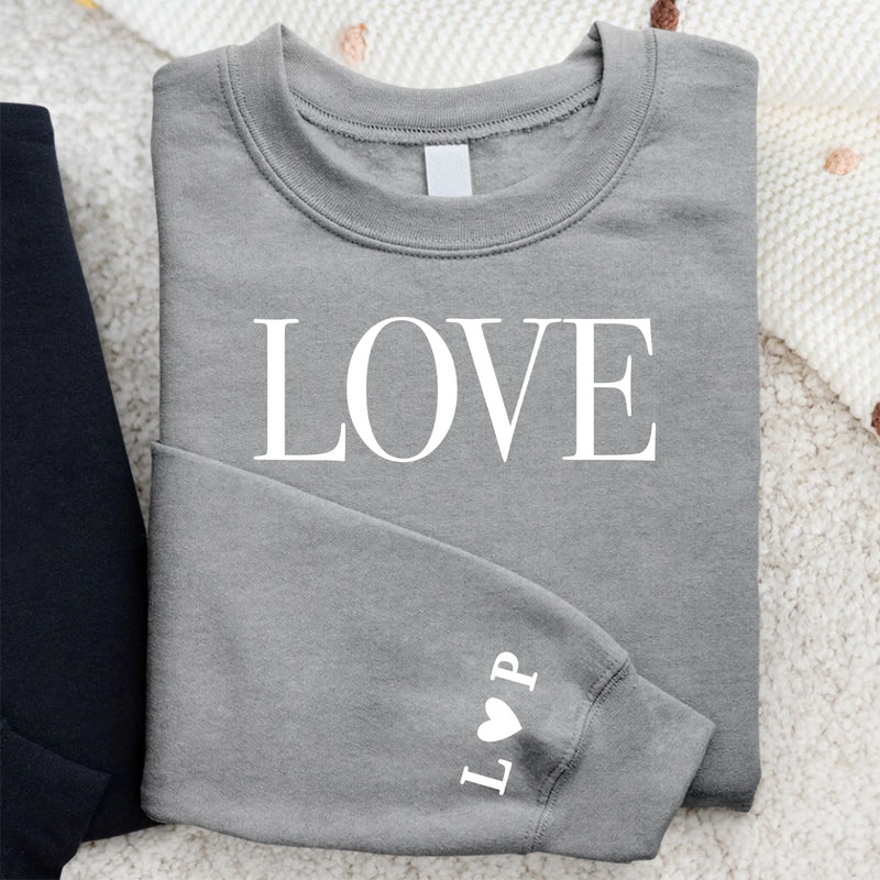 LOVE - Personalisierter Sweater für Paare und Freunde