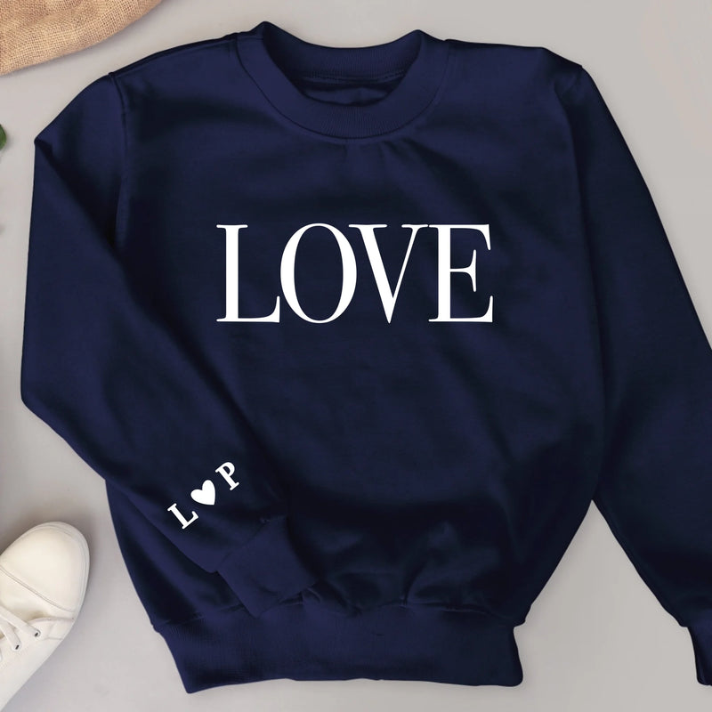 LOVE - Personalisierter Sweater für Paare und Freunde