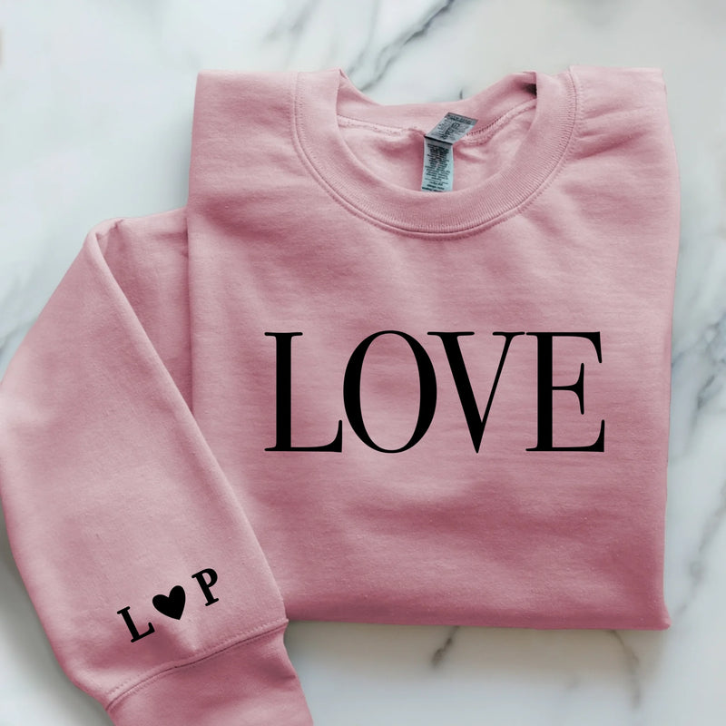 rosa Pullover personalisierbar - gefertigt von Love & Faith