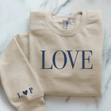 beiger Pullover personalisierbar - gefertigt von Love & Faith