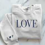 weißer Pullover personalisierbar - gefertigt von Love & Faith