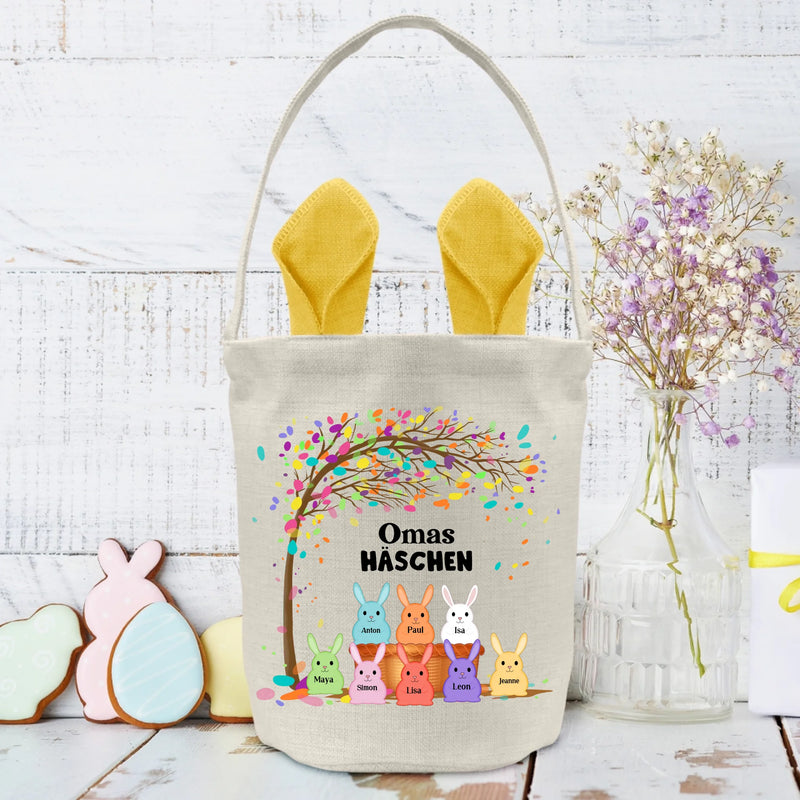 Omas Häschen - Personalisierte Ostertasche für Oma und Mama