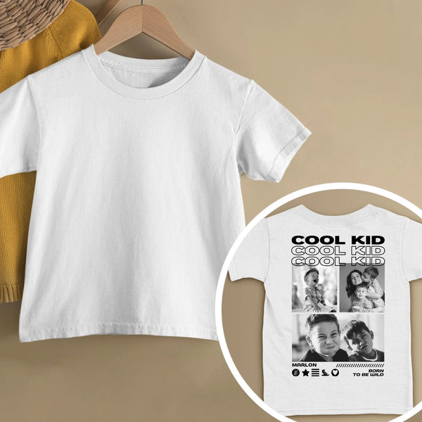 Cool Kid - Personalisiertes T-Shirt mit Rückenprint für Kinder