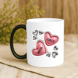 Magische Tasse mit Thermo-Farbwechsel und personalisiertem Namen – witzige Geschenkidee von Love & Faith