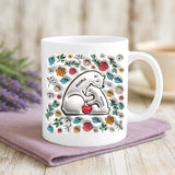 Weiße Tasse mit personalisiertem Spruch und Namen – individuelle Geschenkidee von Love & Faith