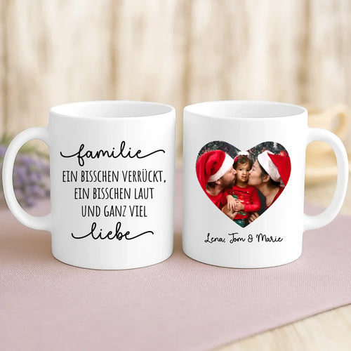 Personalisierte Foto-Tasse mit Namen zu Weihnachten – Weihnachten
