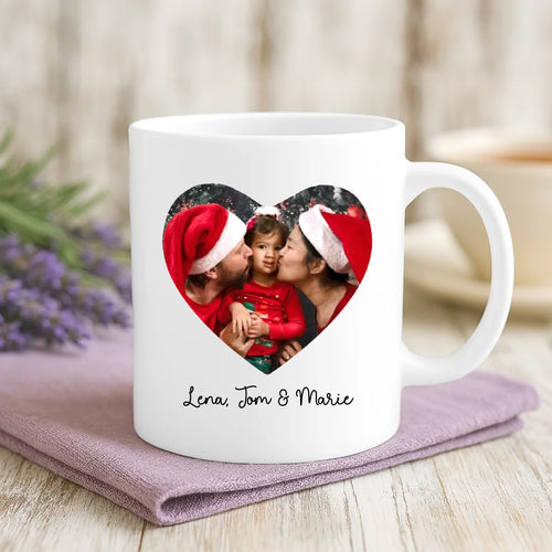 Personalisierte Foto-Tasse mit Namen zu Weihnachten – Weihnachten – Motiv 2