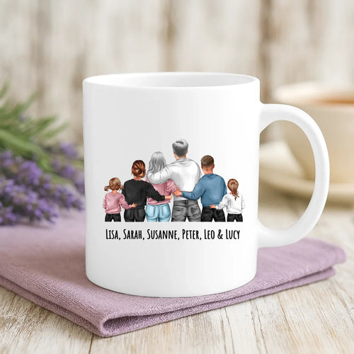 Personalisierte Tasse mit Druck zu Weihnachten für die Familie – Unser Weihnachten – Motiv 2