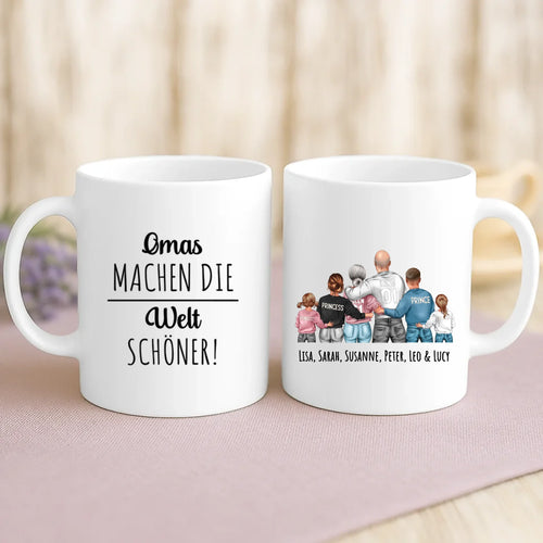 Personalisierte Tasse mit Druck für Oma – Unsere Oma
