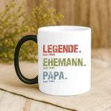 Personalisierte Tasse mit Druck für Papa und Opa – Legende, Ehemann, Papa und Opa – Motiv 9