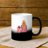 Magische Tasse mit Thermo-Farbwechsel und personalisiertem Namen – witzige Geschenkidee von Love & Faith