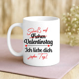 Personalisierte Tasse mit Druck für Paare – Ich liebe dich mehr – Motiv 3
