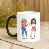 Personalisierte Tasse Geisterfreunde mit Foto für beste Freunde – Motiv 9